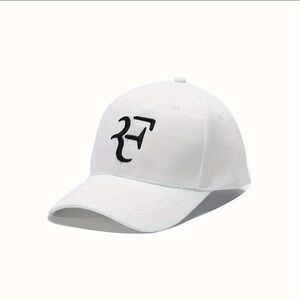 Gothic Letter F Embroidery Baseball Cap Simple Solid Color Dad Hats Velcro Back